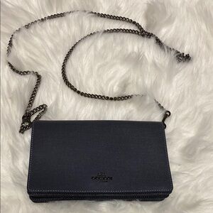 Coach Midnight Navy Callie Leather Crossbody Bag